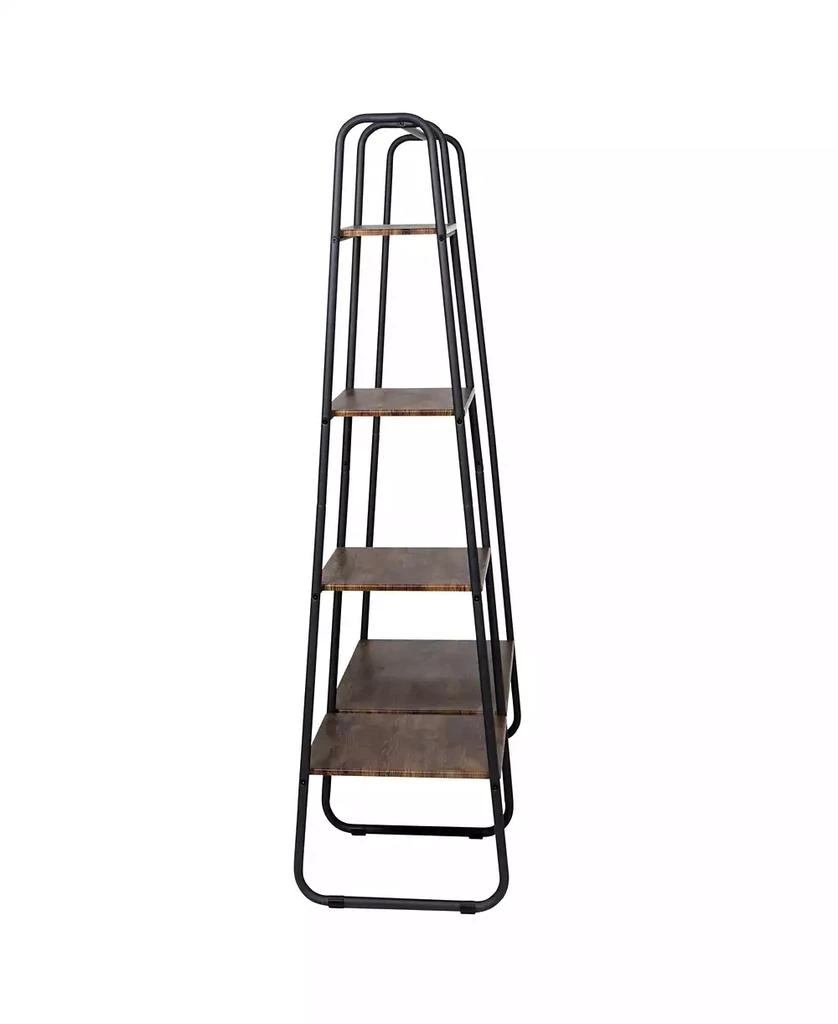 商品Honey Can Do|Freestanding Metal Clothing Rack with Wood Shelves,价格¥1271,第3张图片详细描述