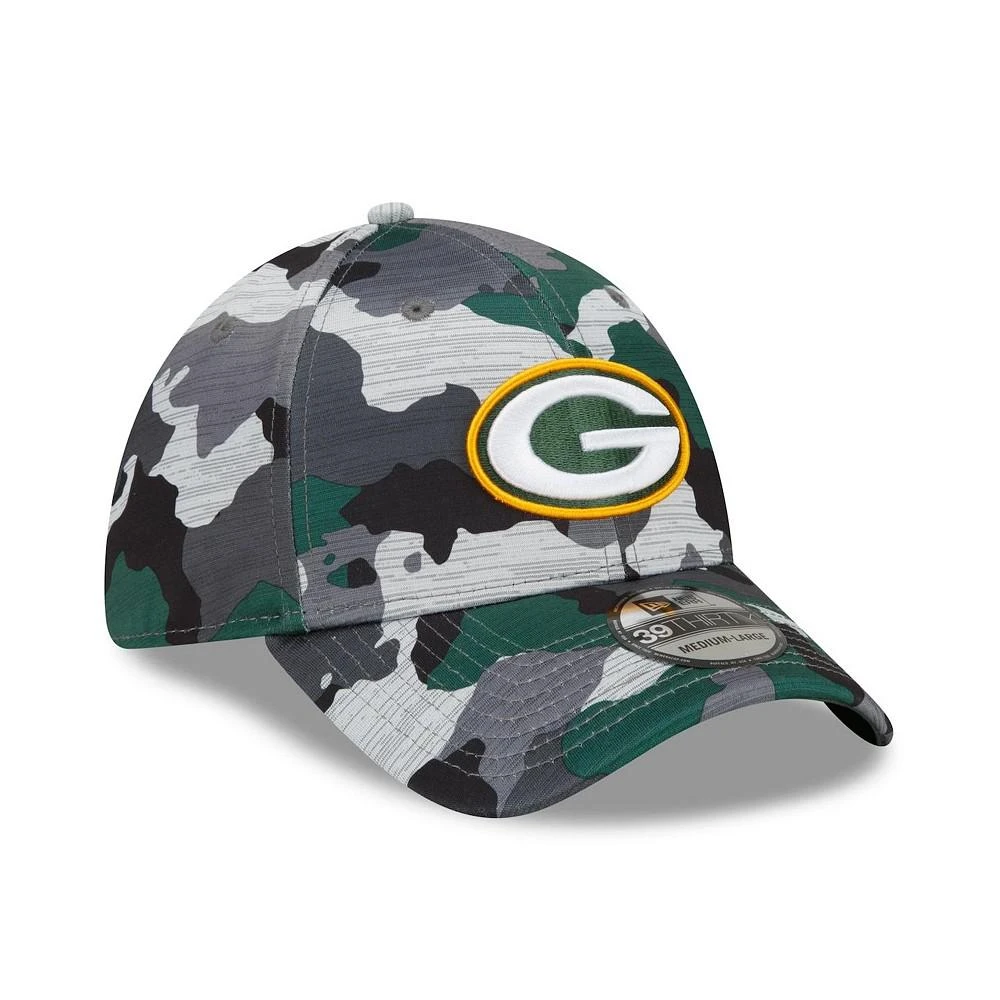 商品New Era|Men's Camo Green Bay Packers 2022 NFL Training Camp Official 39THIRTY Flex Hat,价格¥285,第3张图片详细描述