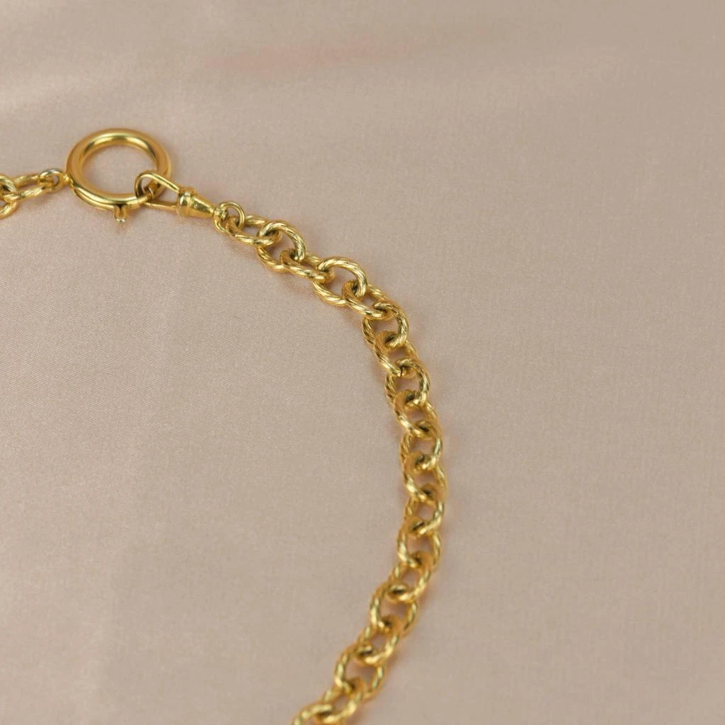 商品[二手商品] Chanel|Chanel Vintage Gold Plated Chain Necklace with Six Iconic Charms,价格¥15519,第5张图片详细描述