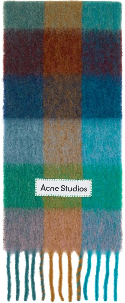 商品Acne Studios|Multicolor Mohair Checked Scarf,价格¥2386,第1张图片