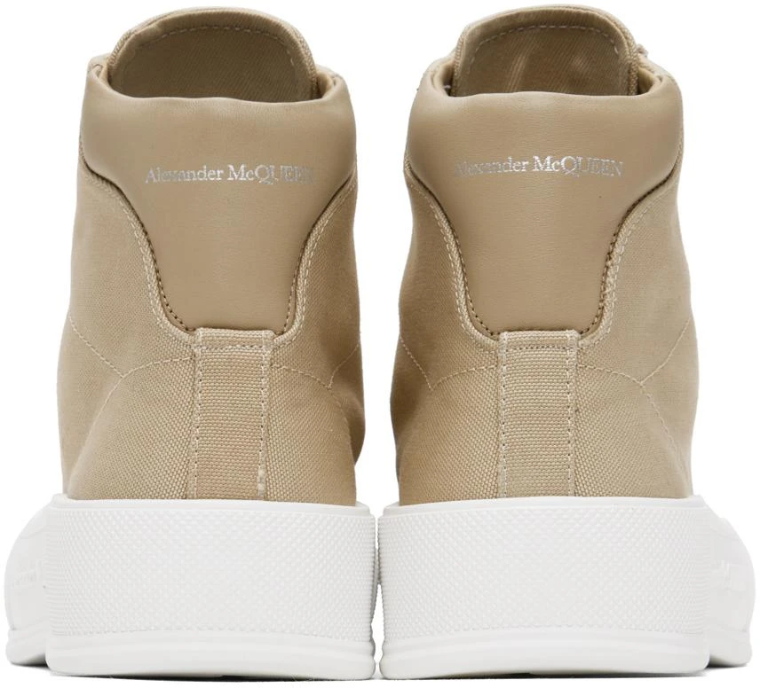 商品Alexander McQueen|Beige Deck Plimsoll Sneakers,价格¥1290,第2张图片详细描述