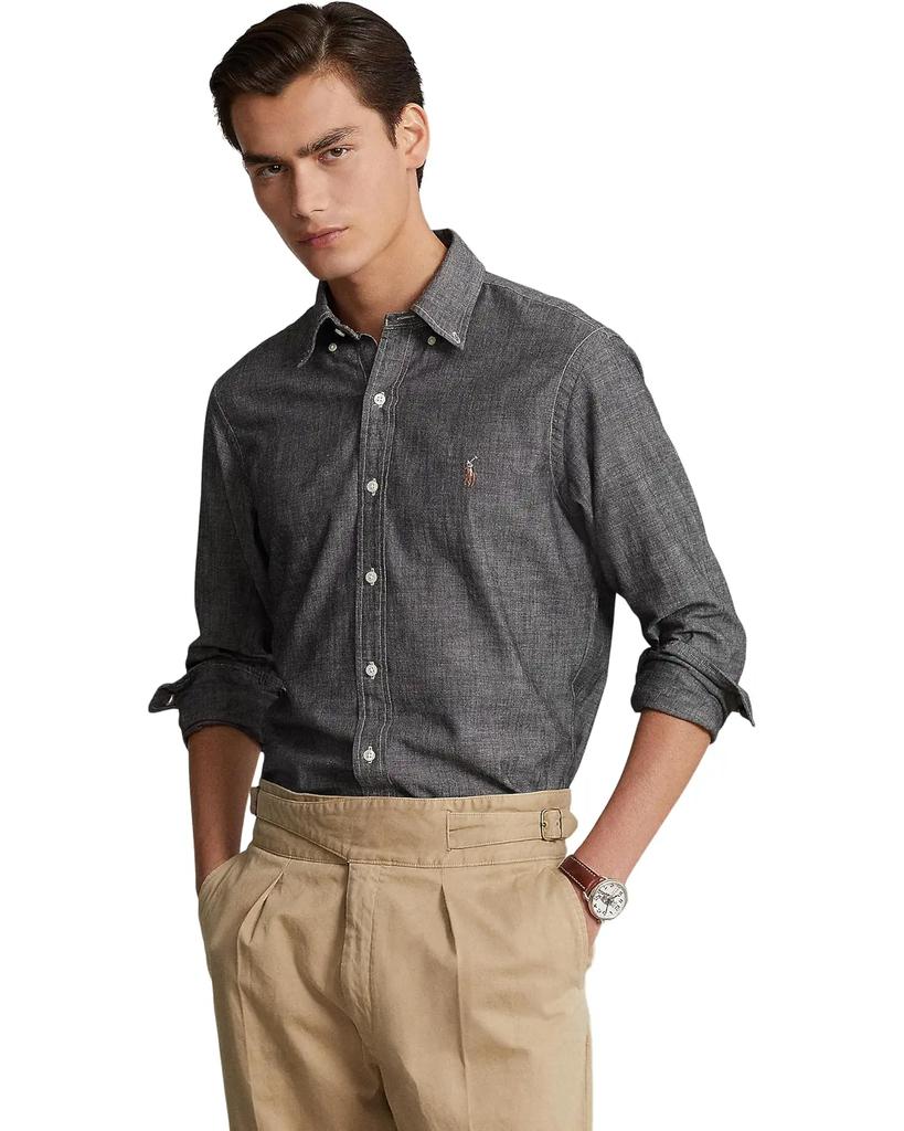 Camisa masculina clássica de popelina elástica image 2