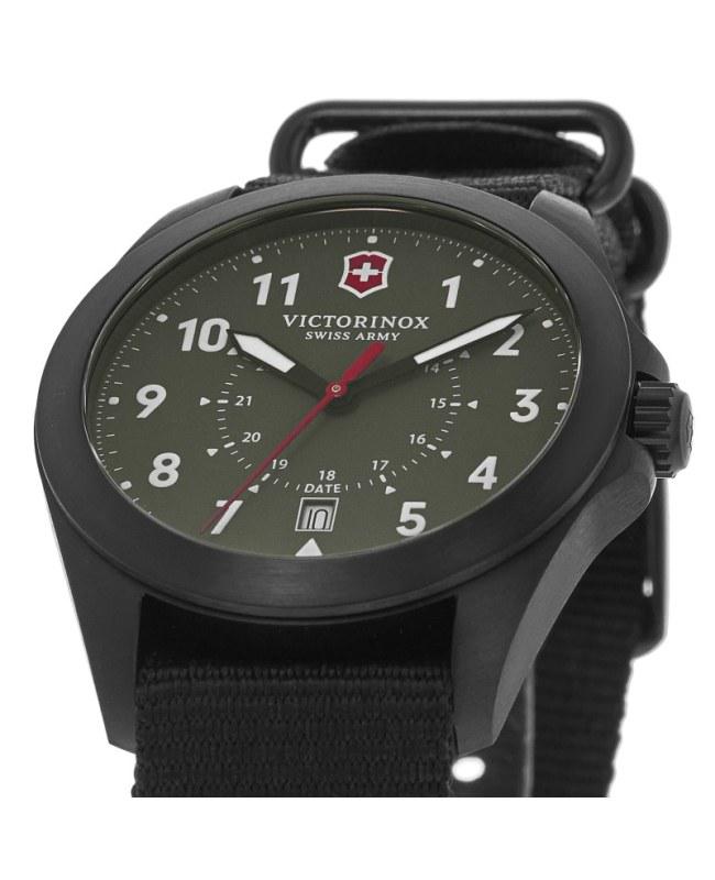 Victorinox Swiss Army Heritage Quartz Green Dial Fabric Strap