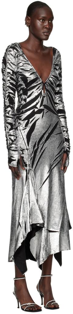 黑色 & 银色 D-Rilt 连衣裙商品第2张图片规格展示