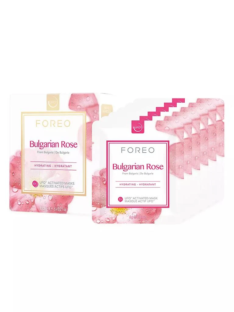 商品Foreo|UFO Activated 6-Pack Bulgarian Rose Sheet Mask Set,价格¥165,第1张图片