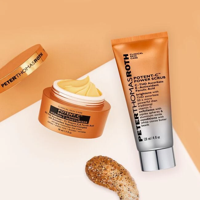 商品Peter Thomas Roth|Full-Size Potent-C Moisturizer & Scrub Duo 2-Piece Kit,价格¥836,第1张图片