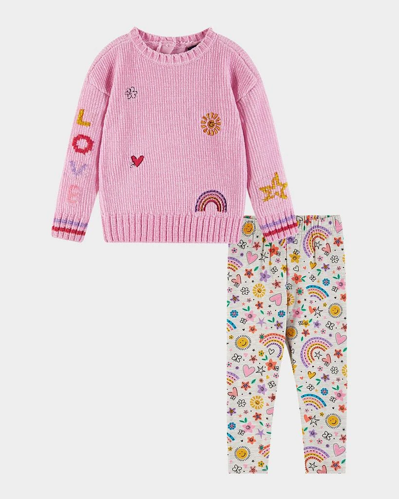 商品Andy & Evan|Girl's Printed Sweater & Leggings Set, Size Newborn-24M,价格¥461,第1张图片