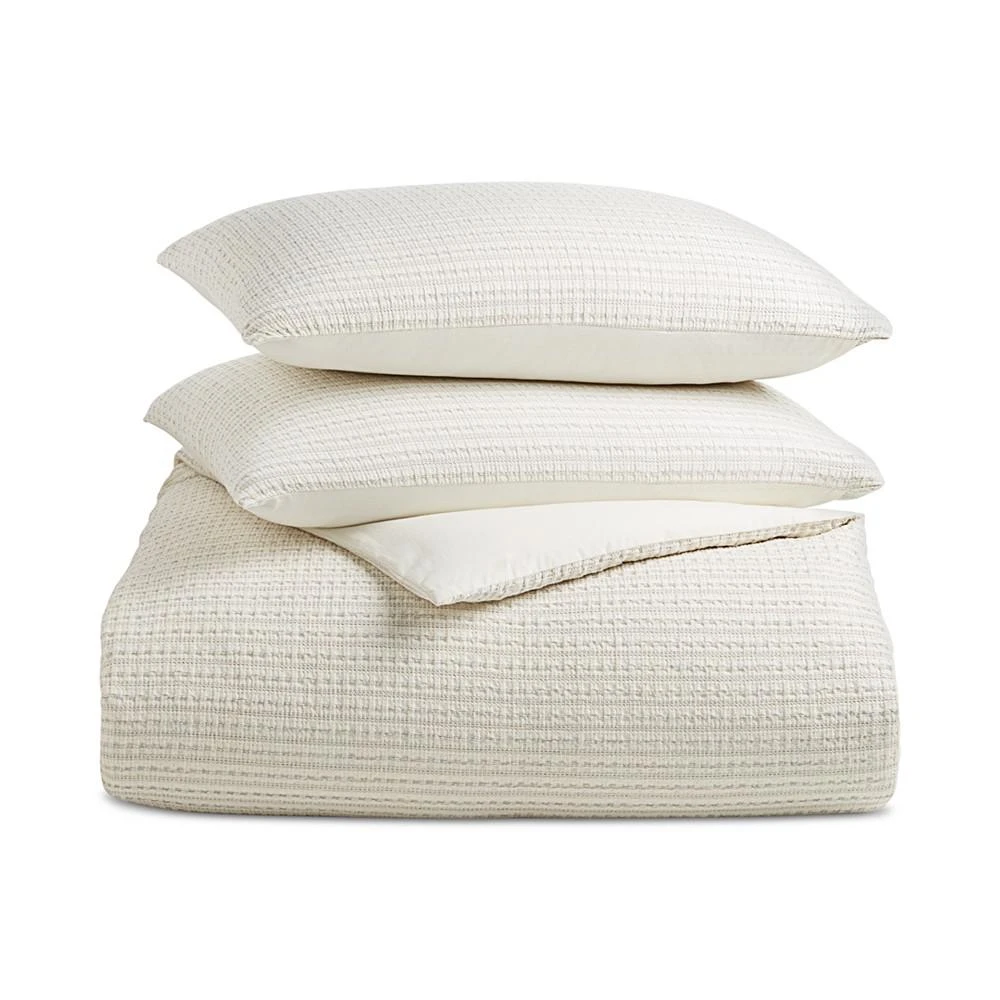 商品Oake|Waffle Stripe 2-Pc. Duvet Cover Set, Twin, Created for Macy's,价格¥206,第5张图片详细描述