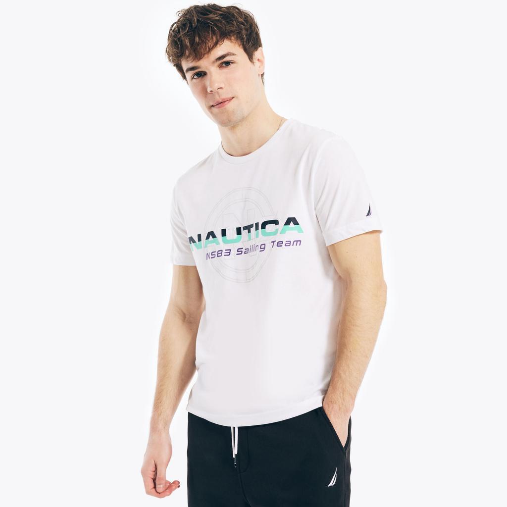 商品Nautica|Nautica Mens Sustainably Crafted Sailing Team Graphic T-Shirt,价格¥125,第4张图片详细描述