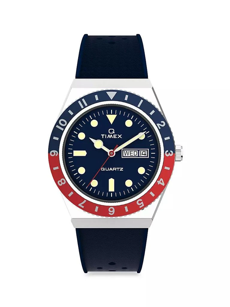 商品Timex|Q Diver Synthetic Strap Watch,价格¥1332,第1张图片