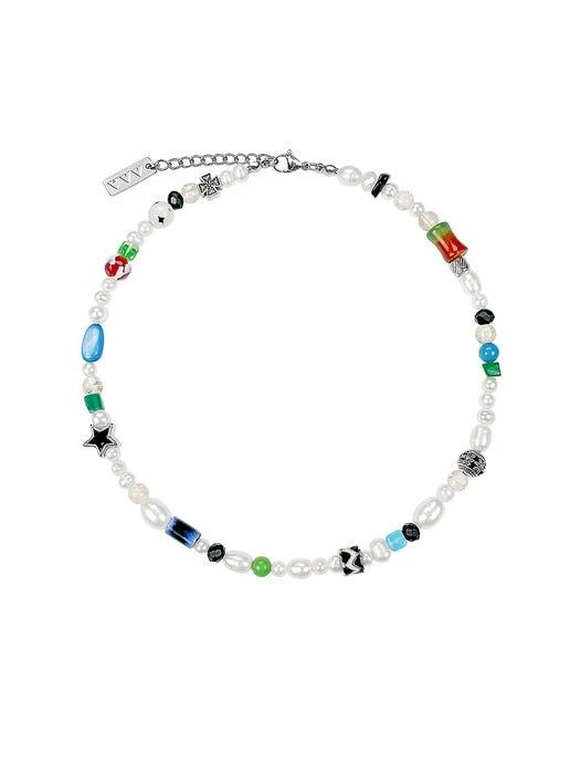 商品VVV|Paradise Mix Pearl Beads Necklace,价格¥673,第1张图片