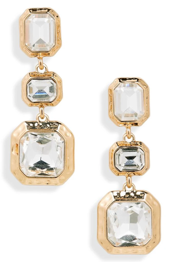 商品Nordstrom|Emerald Cut Triple Drop Earrings,价格¥78,第1张图片