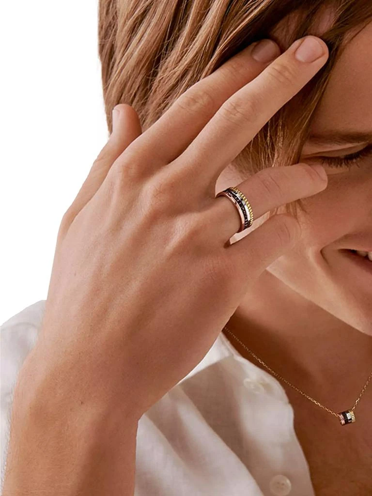 商品Boucheron|Unisex Quatre Classique Tri-Tone 18K Gold &amp; PVD Ring,价格¥32894,第4张图片详细描述