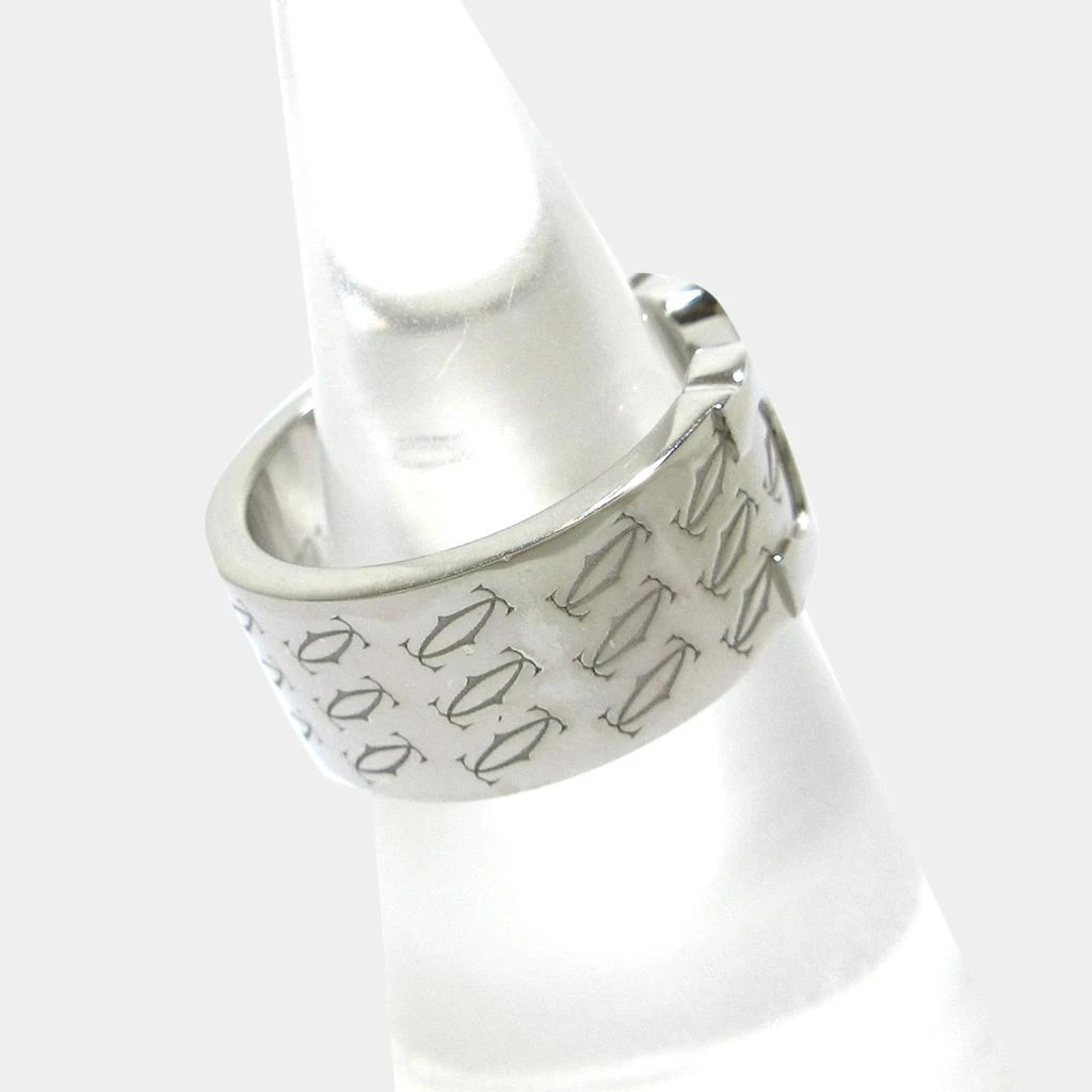 商品[二手商品] Cartier|Cartier Vintage Double C 18K White Gold Ring EU 46,价格¥8055,第2张图片详细描述
