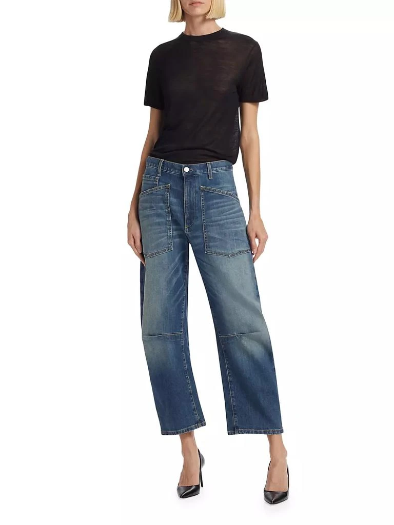 商品Nili Lotan|Shon Curved Ankle-Crop Jeans,价格¥2909,第2张图片详细描述