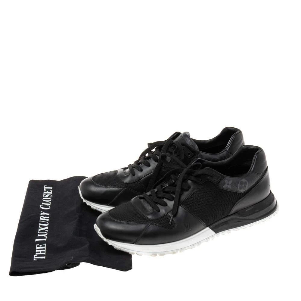 Louis Vuitton Black Mesh And Monogram Canvas Run Away  Sneakers Size 45 商品