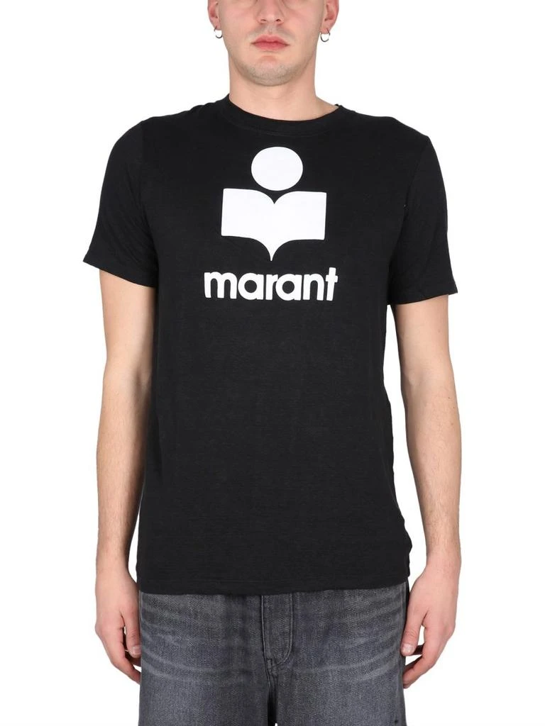 商品Isabel Marant|Isabel Marant Logo Printed Crewneck T-Shirt,价格¥644,第1张图片
