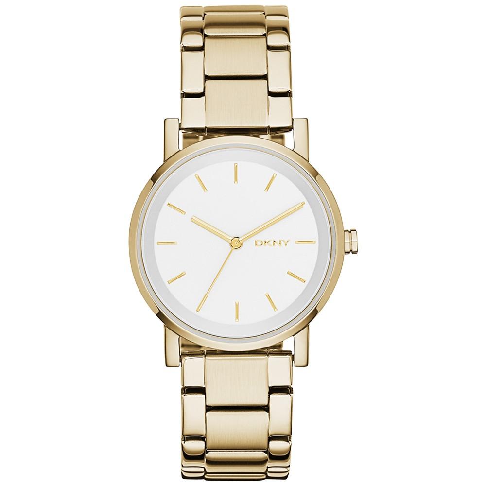 Women's Soho Gold-Tone Stainless Steel Bracelet Watch 34mm, Created for Macy's商品第1张图片规格展示