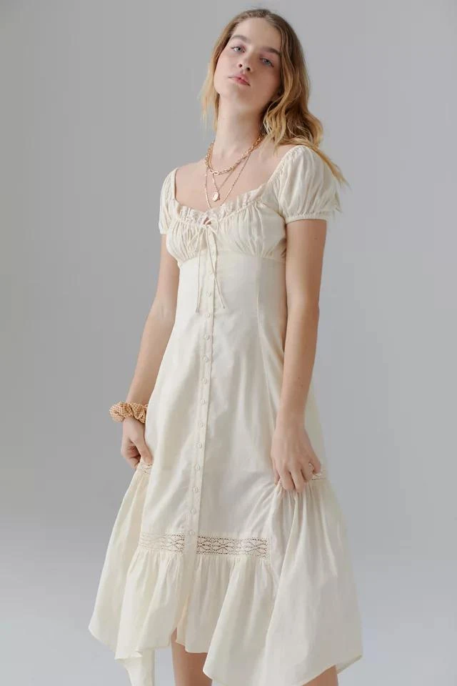 商品Urban Outfitters|UO Carmen Ruched Midi Dress,价格¥312,第5张图片详细描述