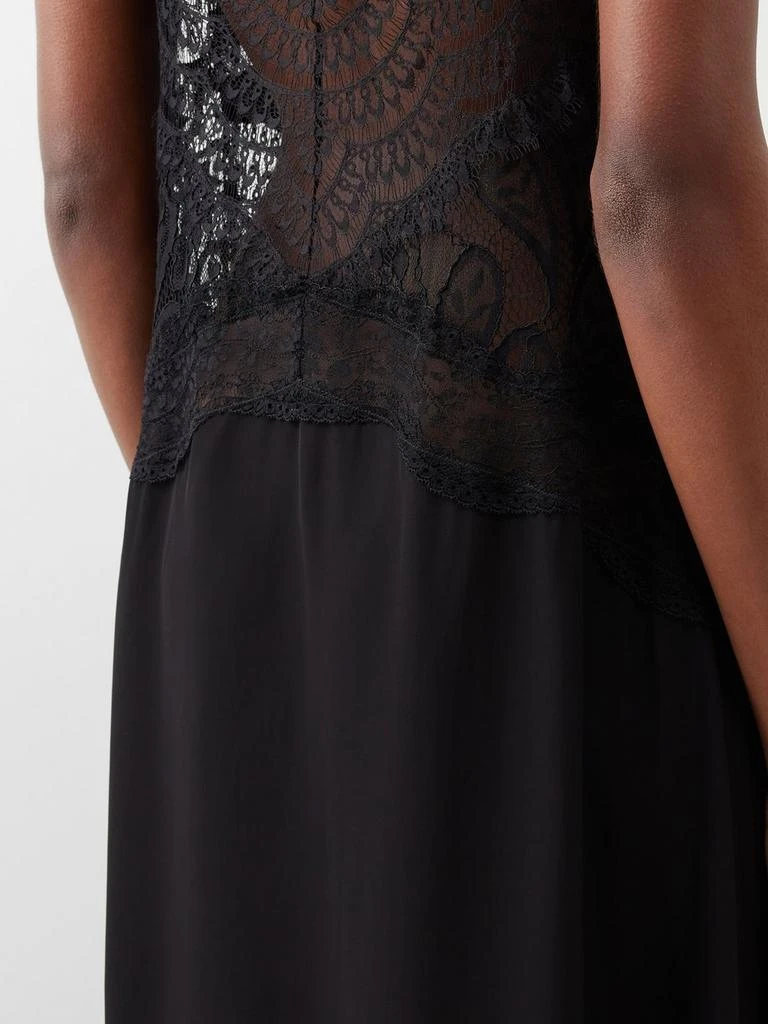 商品Raey|Mixed lace and satin maxi slip dress,价格¥3783,第3张图片详细描述