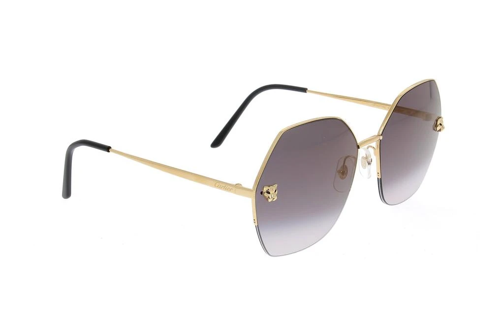 商品Cartier|Cartier Panther Emblem Geometric Sunglasses,价格¥5287,第2张图片详细描述