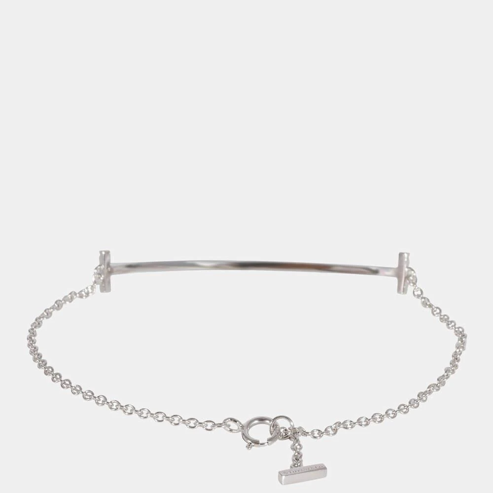 商品[二手商品] Tiffany & Co.|Tiffany & Co. T Smile Bracelet in 18k White Gold 0.12 CTW,价格¥15732,第4张图片详细描述