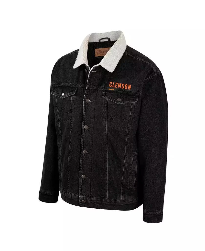 商品Colosseum|Men's x Wrangler Charcoal Clemson Tigers Western Button-Up Denim Jacket,价格¥737,第2张图片详细描述