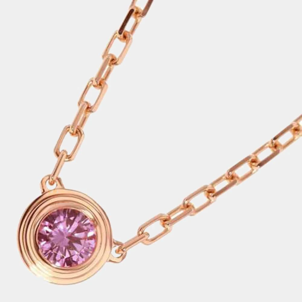 商品[二手商品] Cartier|Cartier D Amour 18K Rose Gold Pink Sapphire Necklace,价格¥7486,第1张图片