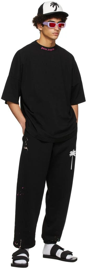 商品Palm Angels|Black Cotton Lounge Pants,价格¥2107,第4张图片详细描述