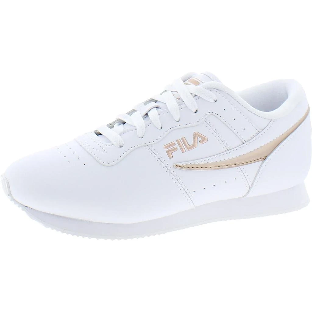 商品Fila|Fila Womens Machu Faux Leather Lace-Up Casual Sneakers,价格¥83,第1张图片