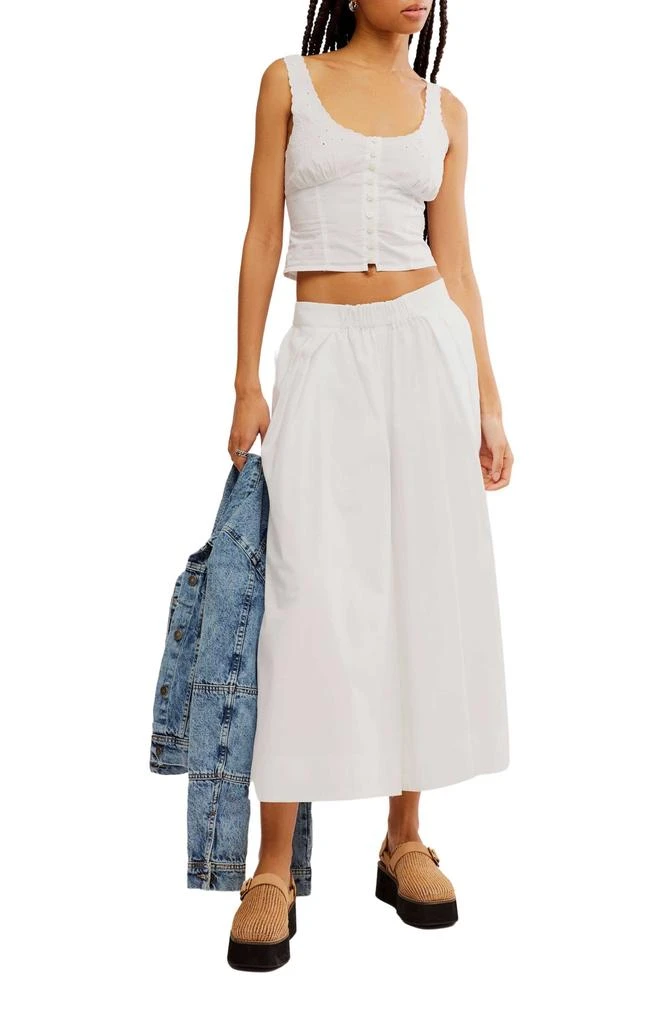 商品Free People|Into You Cotton Crop Top & Wide Leg Pants Set,价格¥569,第1张图片