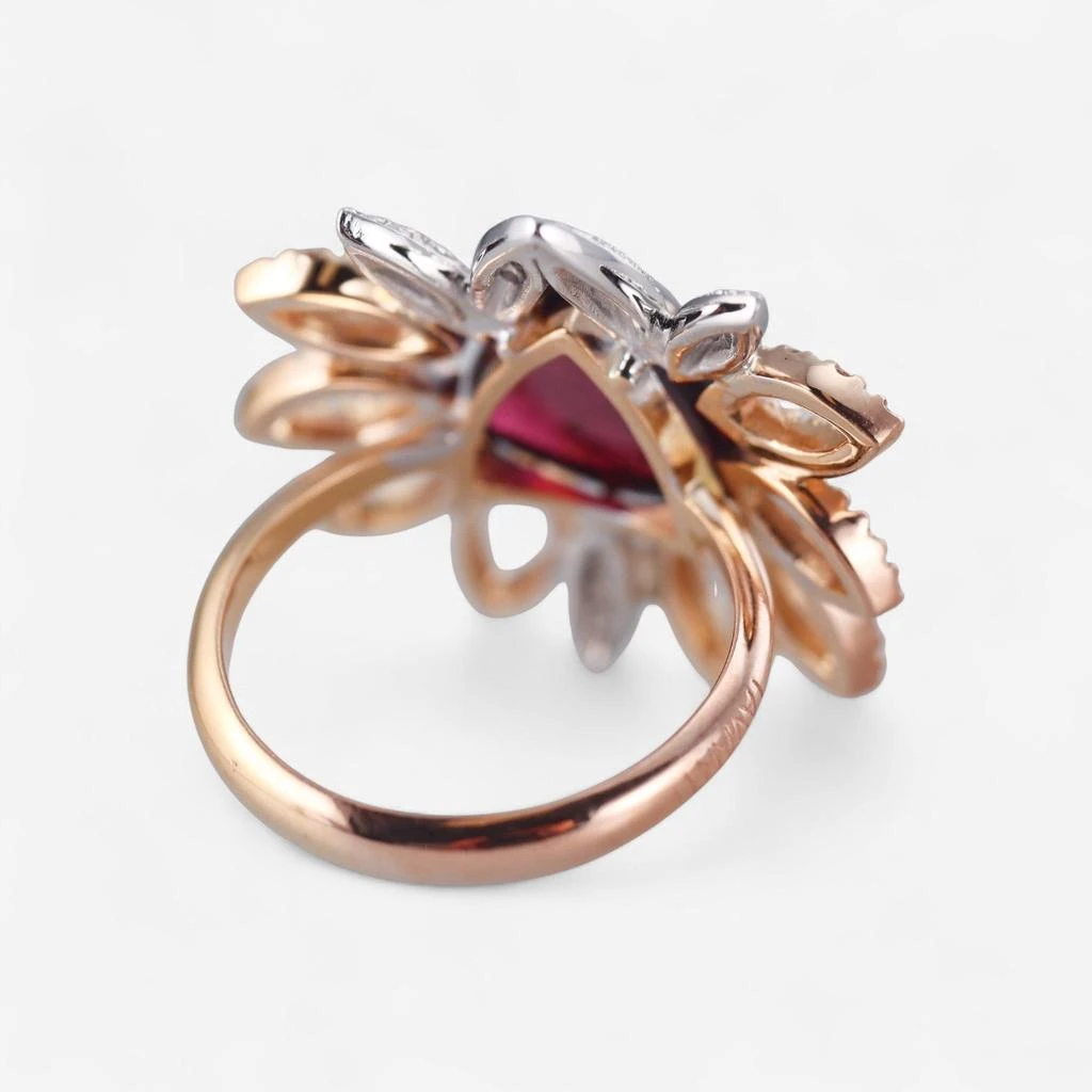 商品Tavanti|Tavanti 18K Rose & White Gold Diamond & Pink Tourmaline Ring Sz. 6.5 JF-2982Y-112,价格¥51199,第3张图片详细描述