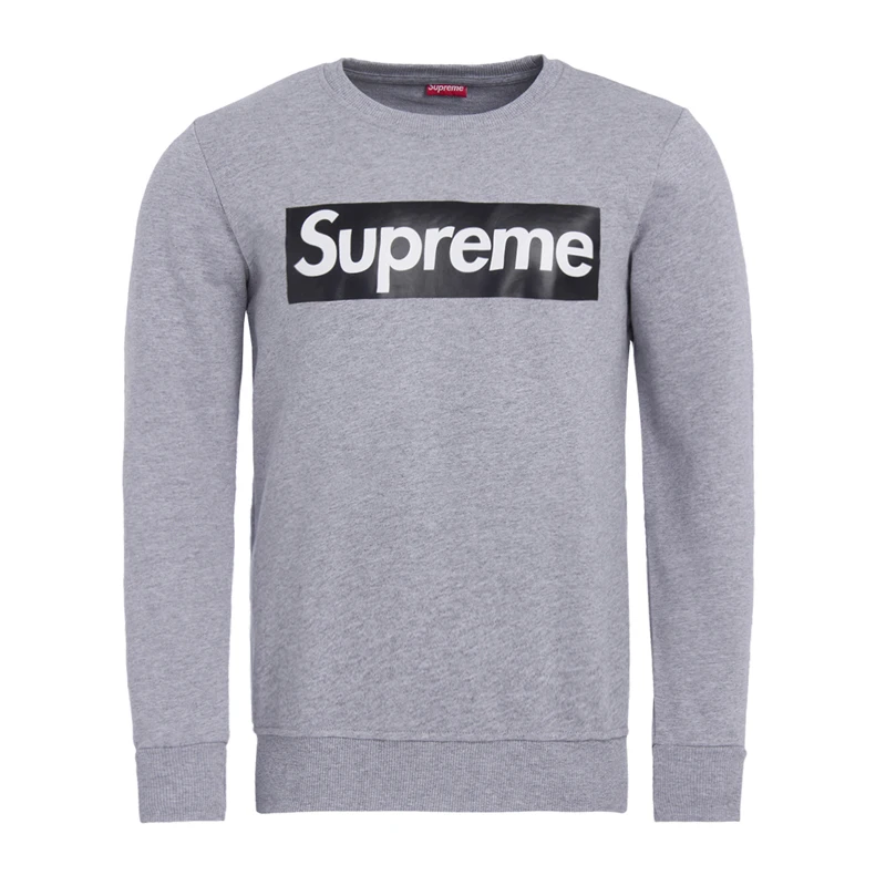 商品Supreme|Supreme 男士logo灰色圆领上衣 SUFE1004,价格¥385,第1张图片