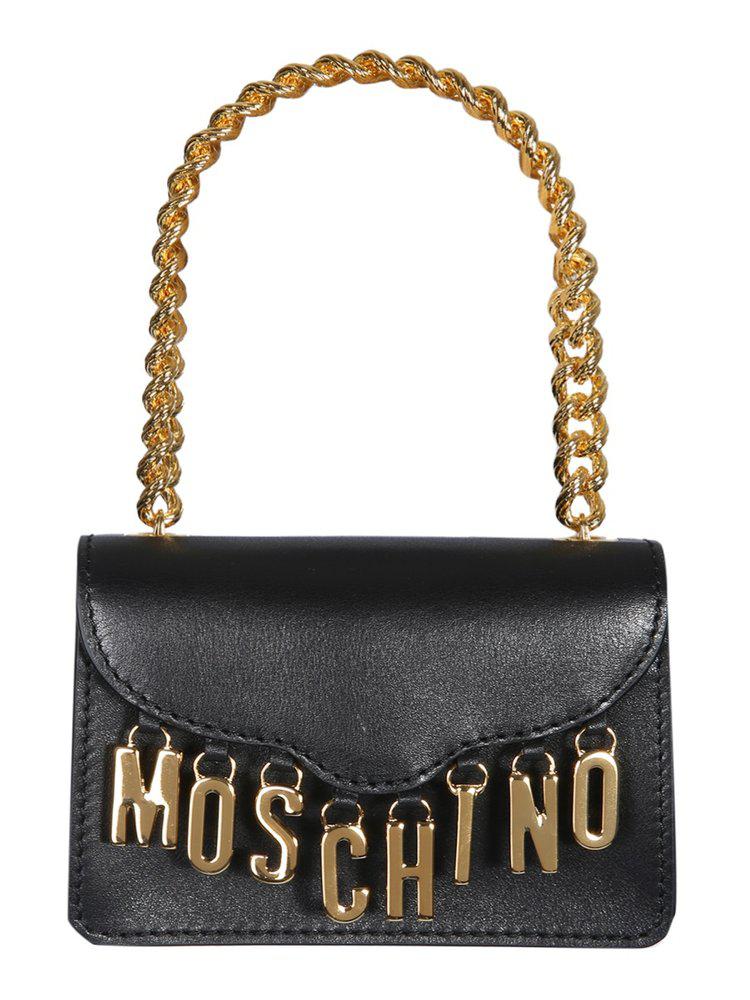 Moschino Lettering Charm Small Shoulder Bag商品第1张图片规格展示