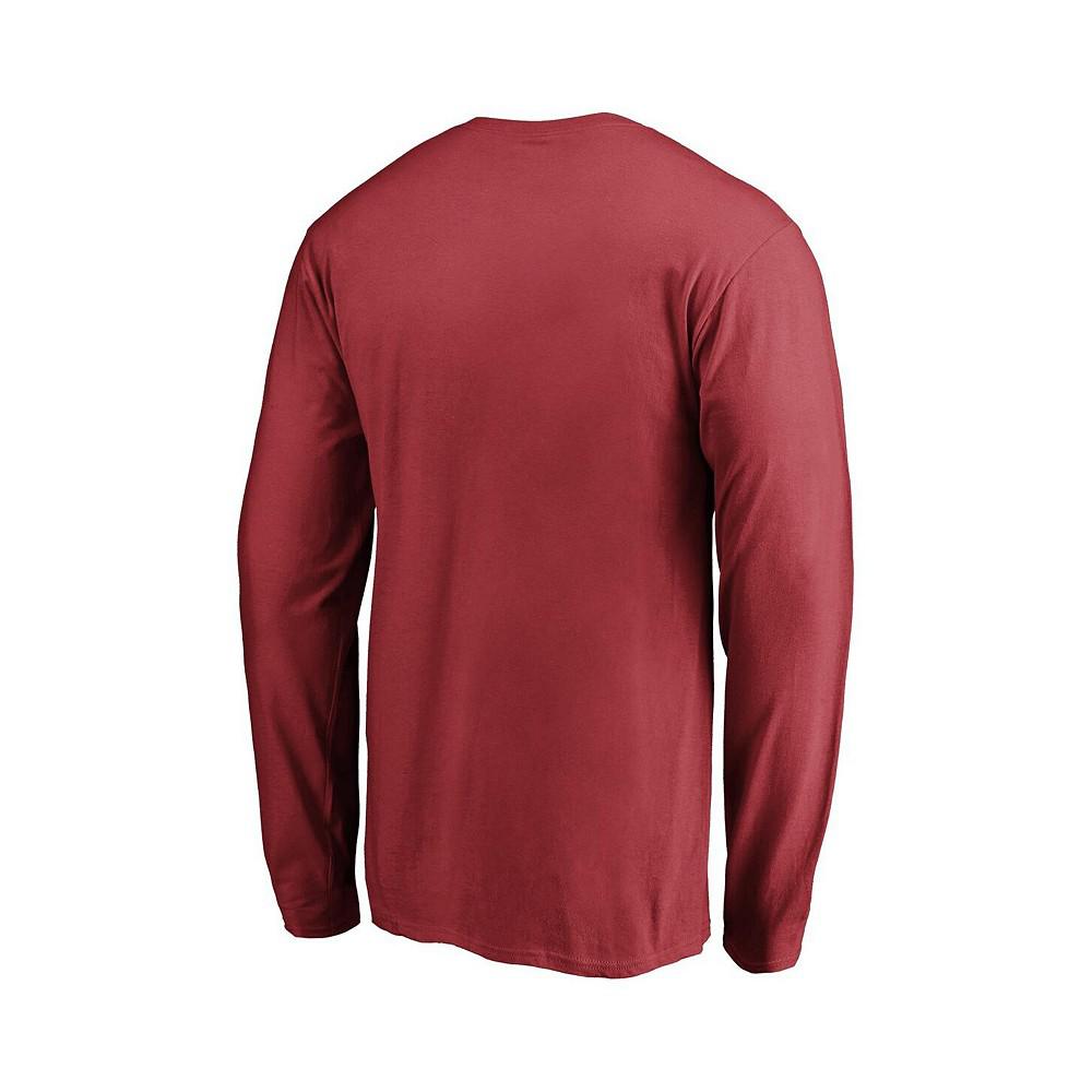 Men's Branded Garnet Arizona Coyotes Authentic Pro Core Collection Prime Long Sleeve T-shirt商品第2张图片规格展示