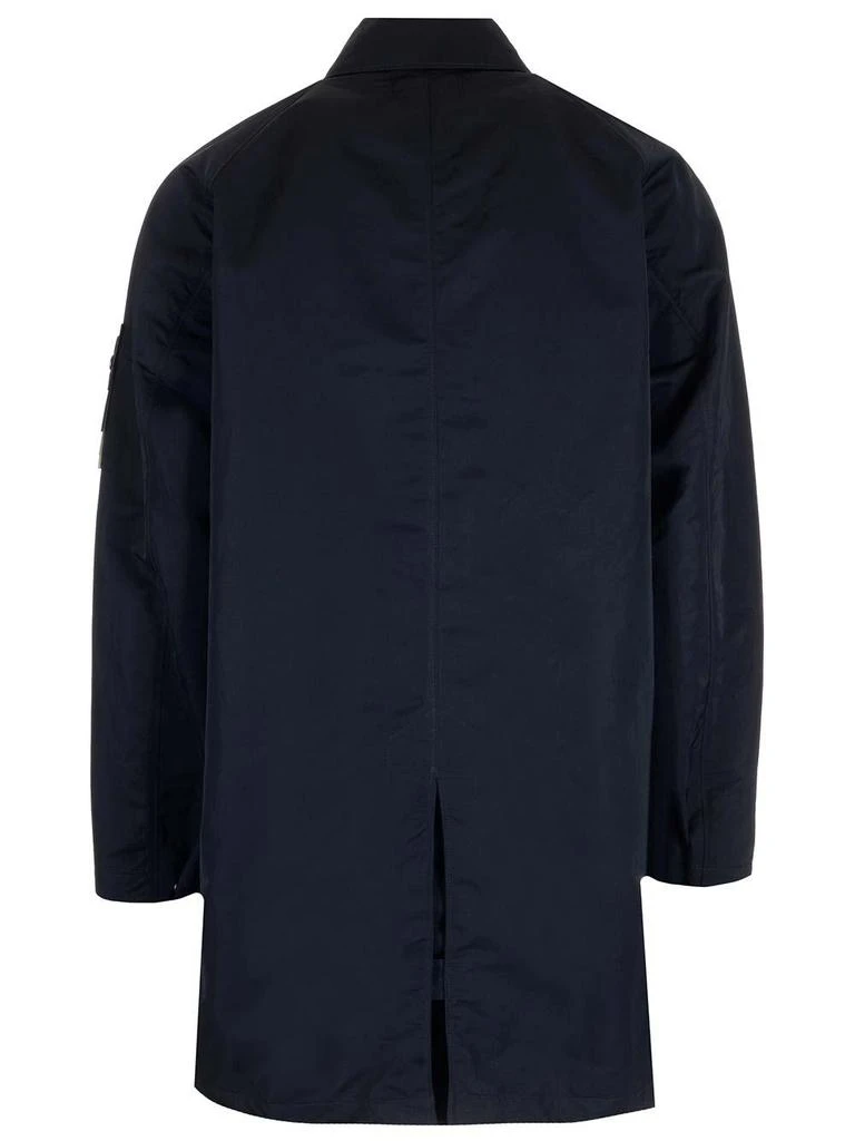 商品Stone Island|Stone Island Long Blue Raincoat - Men,价格¥9915,第2张图片详细描述