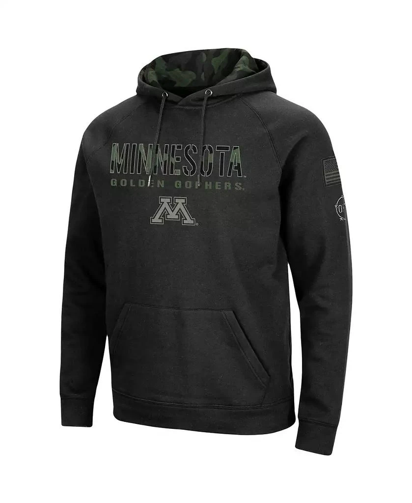 商品Colosseum|Men's Black Minnesota Golden Gophers OHT Big Tall Raglan Pullover Hoodie,价格¥391,第2张图片详细描述