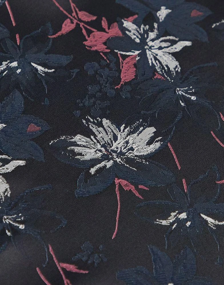 商品ASOS|ASOS DESIGN slim tie and pocket square in dark based floral,价格¥105,第2张图片详细描述