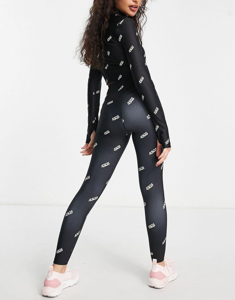 ASOS 4505 Petite legging in mono branded graphic商品第2张图片规格展示