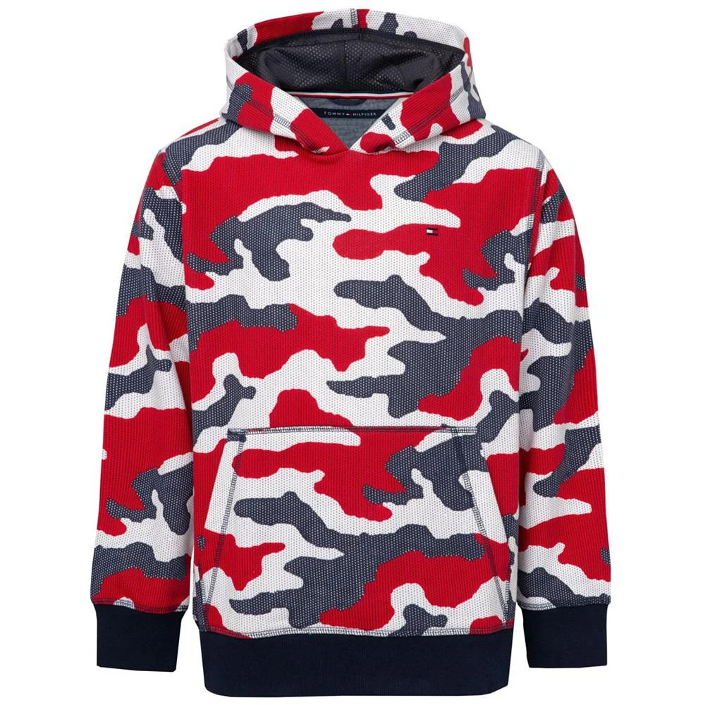 商品Tommy Hilfiger|Big Boys All Over Print Pullover Hoodie,价格¥148,第1张图片