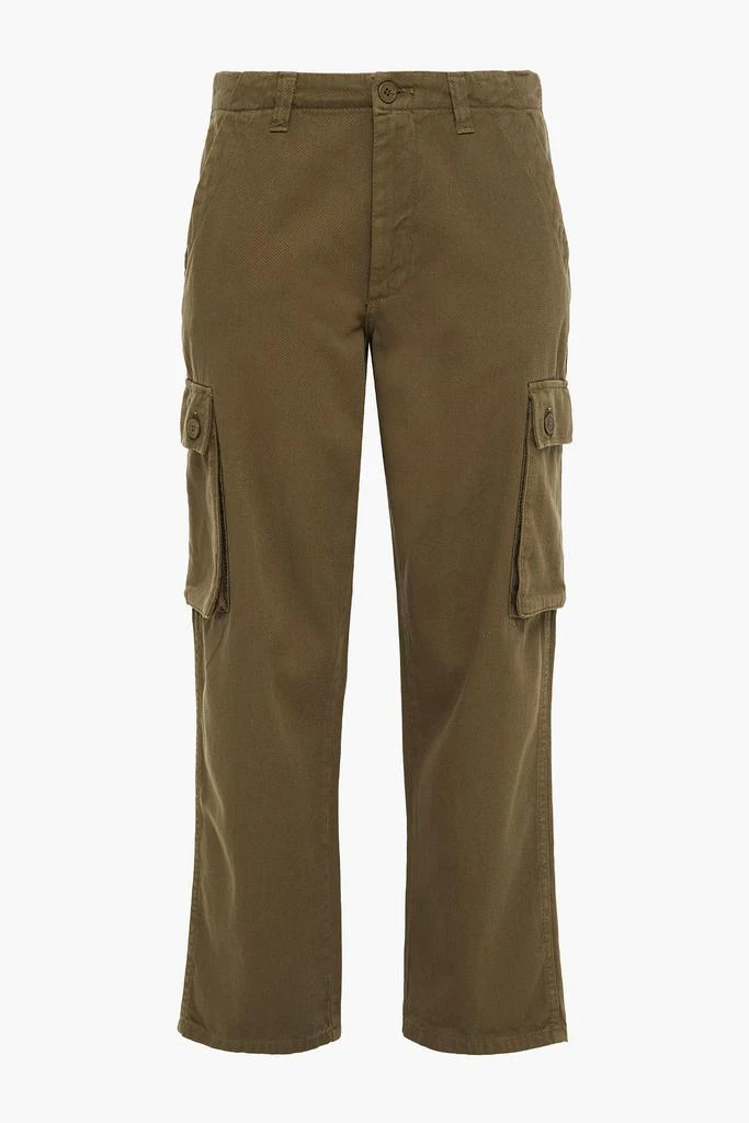 商品Maje|Petalin cropped cotton-twill straight-leg pants,价格¥398,第3张图片详细描述