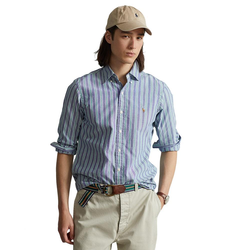 商品Ralph Lauren|Men's Classic-Fit Striped Oxford Shirt,价格¥419,第1张图片