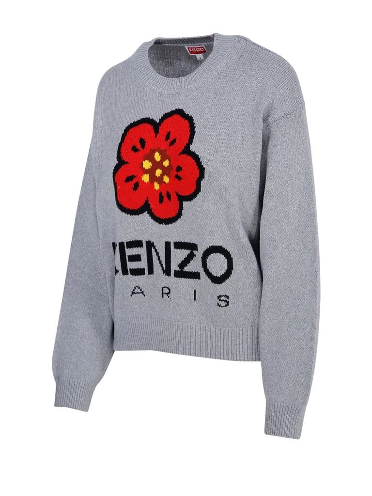 商品Kenzo|Kenzo Boke Flower Logo Intarsia Crewneck Jumper,价格¥1750,第3张图片详细描述