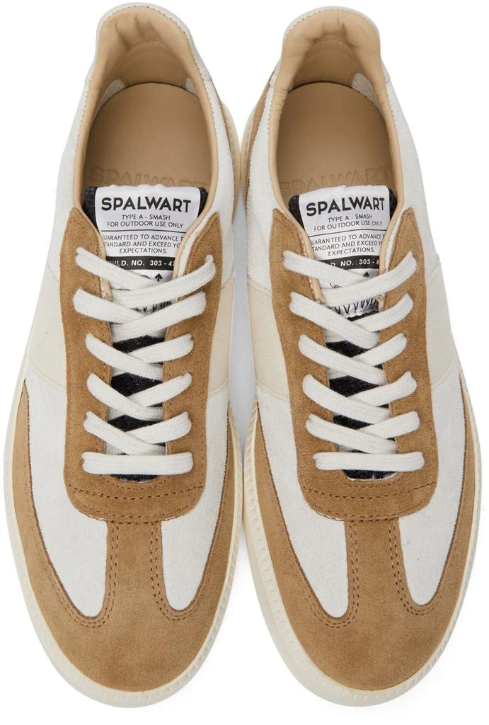 商品Spalwart|Tan & Off-White Suede Smash Low (WS) Sneakers,价格¥1101,第5张图片详细描述