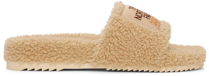 商品Gucci|Beige The North Face Edition Merino Wool Slides,价格¥7614,第1张图片