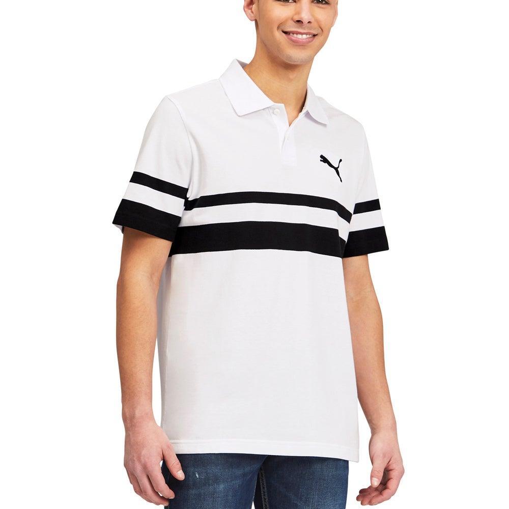 商品Puma|Essentials Striped Cat Short Sleeve Polo Shirt,价格¥186,第3张图片详细描述
