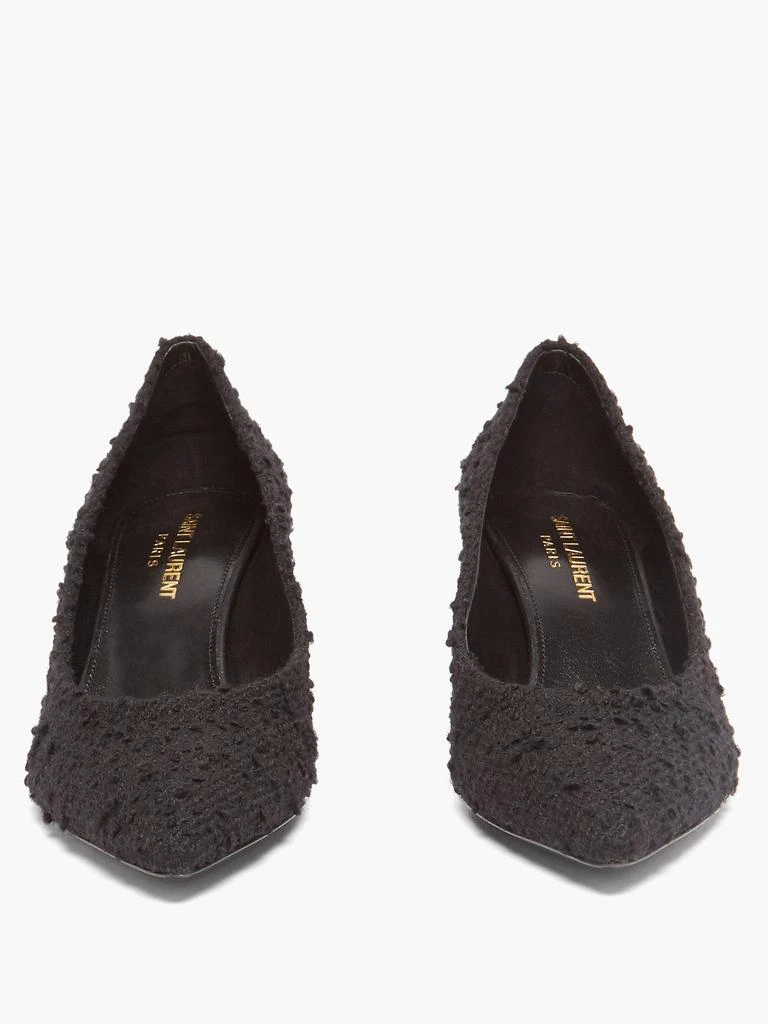 商品Yves Saint Laurent|Loli point-toe bouclé-tweed pumps,价格¥5473,第5张图片详细描述