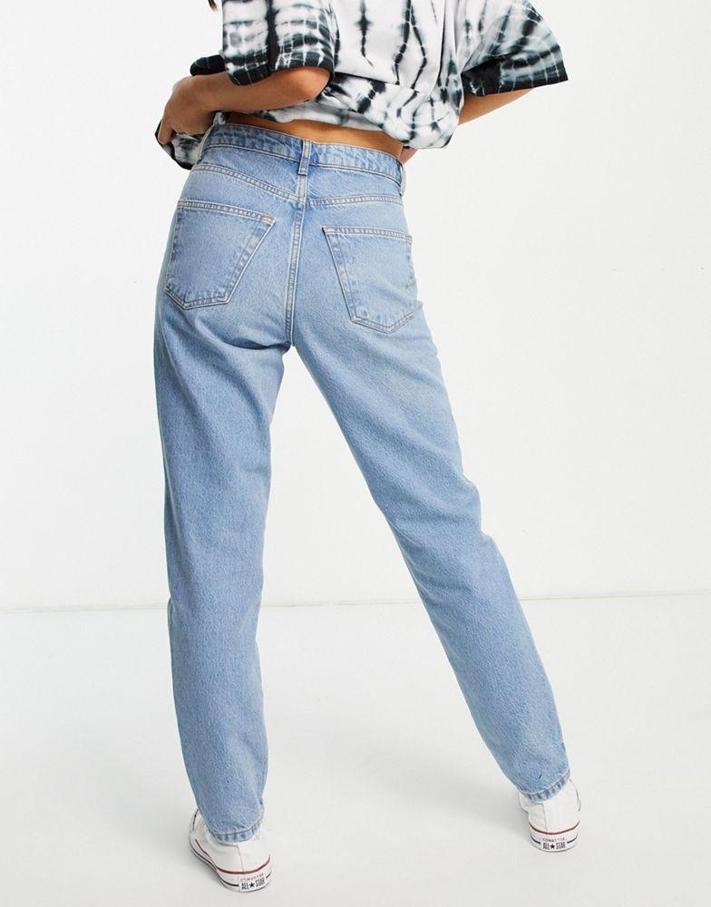 Topshop mom jeans in bleach商品第2张图片规格展示