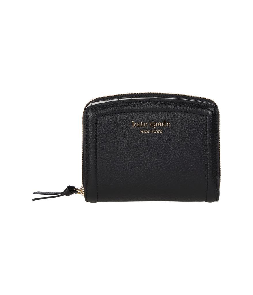 商品Kate Spade|Knott Pebbled Leather Small Compact Wallet,价格¥657-¥918,第1张图片