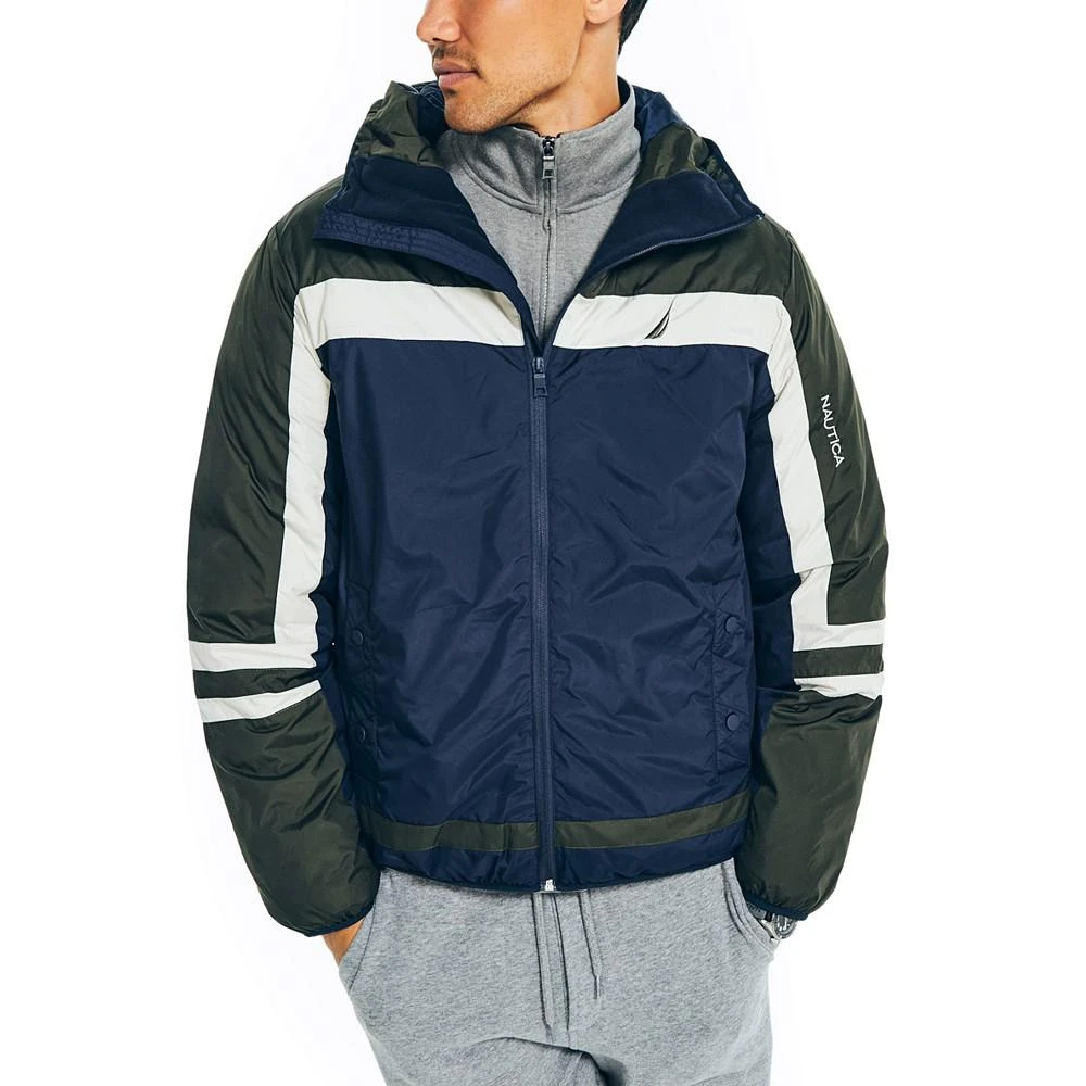 商品Nautica|Men's Sustainably Crafted Tempasphere Colorblocked Jacket,价格¥339,第1张图片